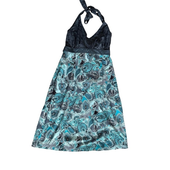 Athleta Black and Green Halter Sundress for Cocktail - Picture 8 of 10